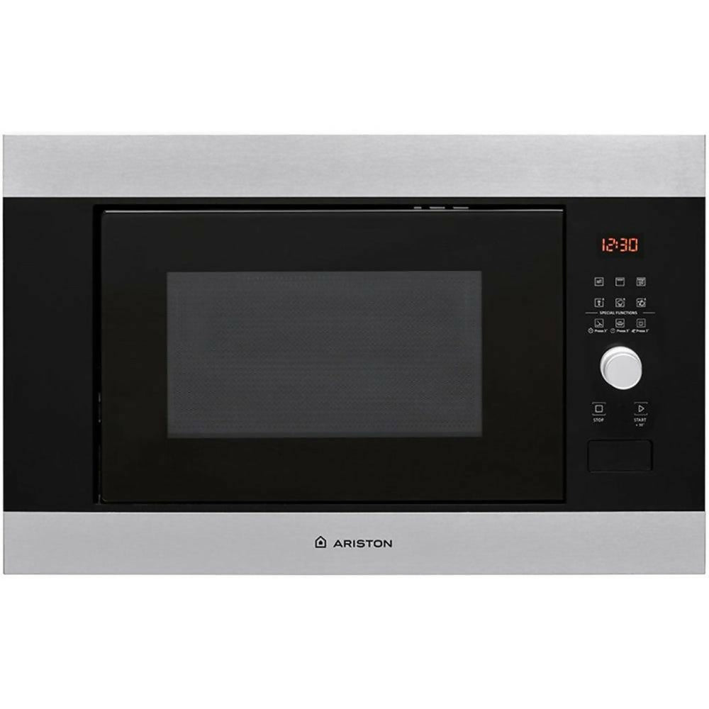 Ariston Built In Microwave Oven 900 Watt 25 Liter Black * Silver MF25GUKIXA. Ariston Built In Microwave Oven 900 Watt 25 Liter Black * Silver MF25GUKIXA.