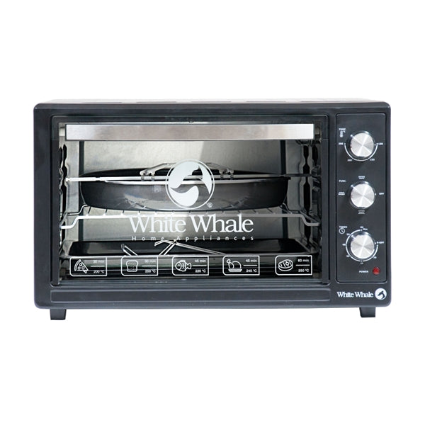 White Whale, WO-088RCB, Electric Oven, Grill, 48 L, Black