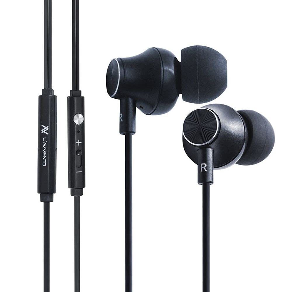 L'avvento, HP08B, Wired Earphone, Black.