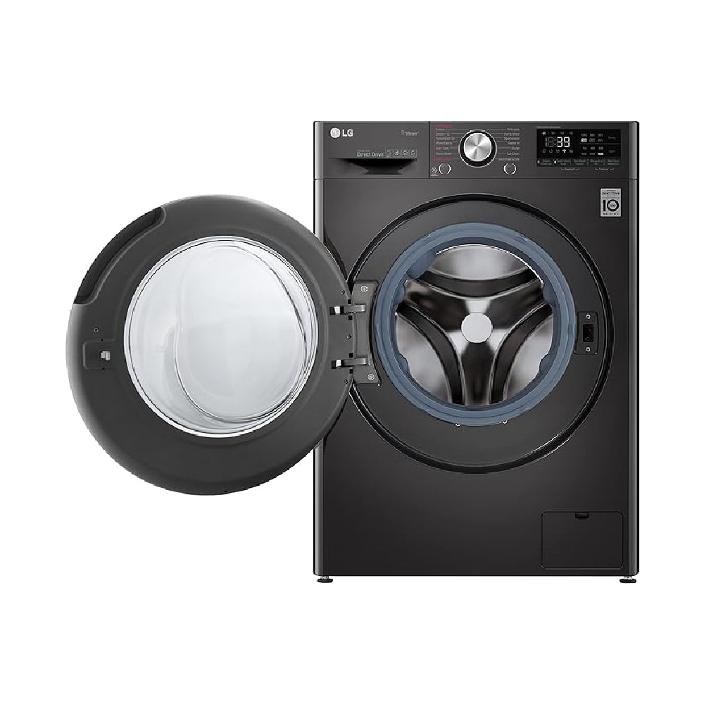 LG, F4R5VYG2E, Washing Machine, 9 Kg, Black.