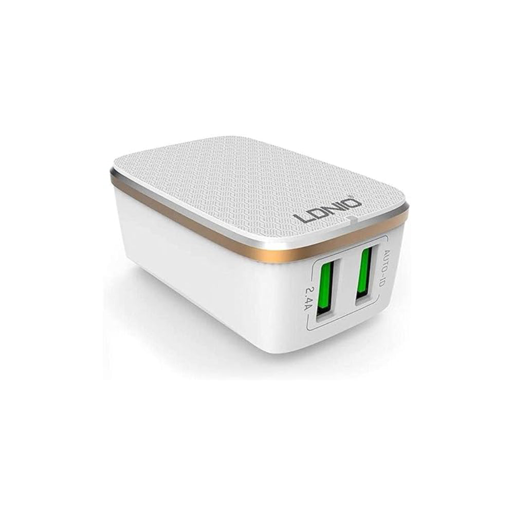 LDNIO, A2204, Charger Adapter, White.