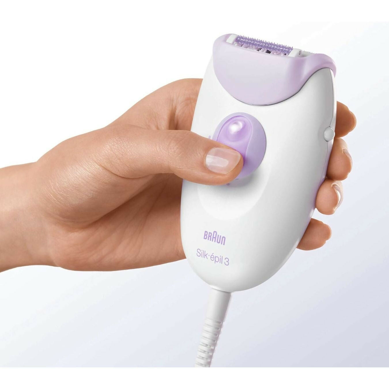 Braun Silk Epil 3 Epilator for Women White * Purple 3170.