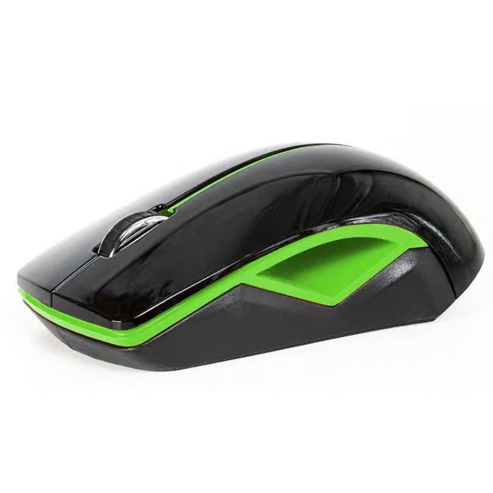 2B, MO33N, Mouse, Wireless, 2.4G, Green x Black.