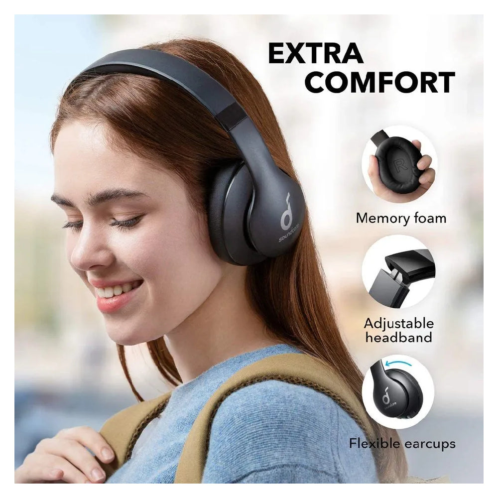 Anker, A3033H11, Soundcore Life 2 Neo Over Ear Wireless Bluetooth Headphones - Black