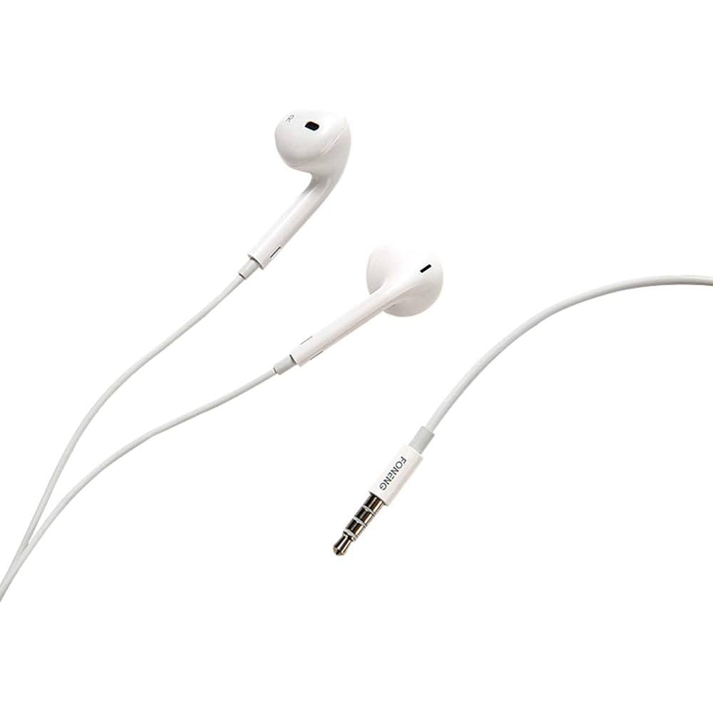 Foneng, T15, Wired Earphone, White.