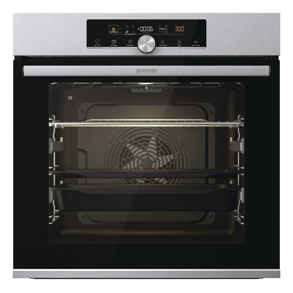 Gorenje, BOS6747A01X, Built-In Oven, 60 cm, Stainless x Black.