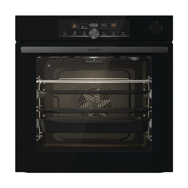Gorenje, BSA6747A04BGWI, Built-In Electric Oven, 60 cm, 77 Liter, Wi-FI operation, Airfry, pizza function, Black