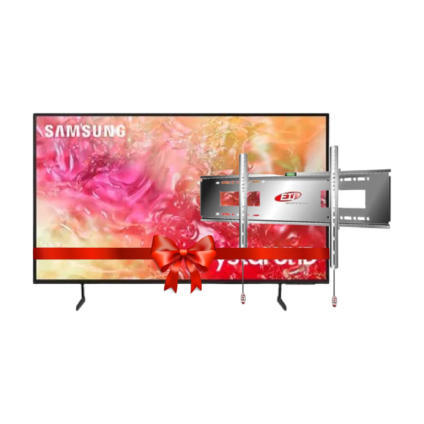 Samsung, UA70DU7000, TV, 70 Inch, Black + ETI, MB408, TV Wall Mount, Silver.