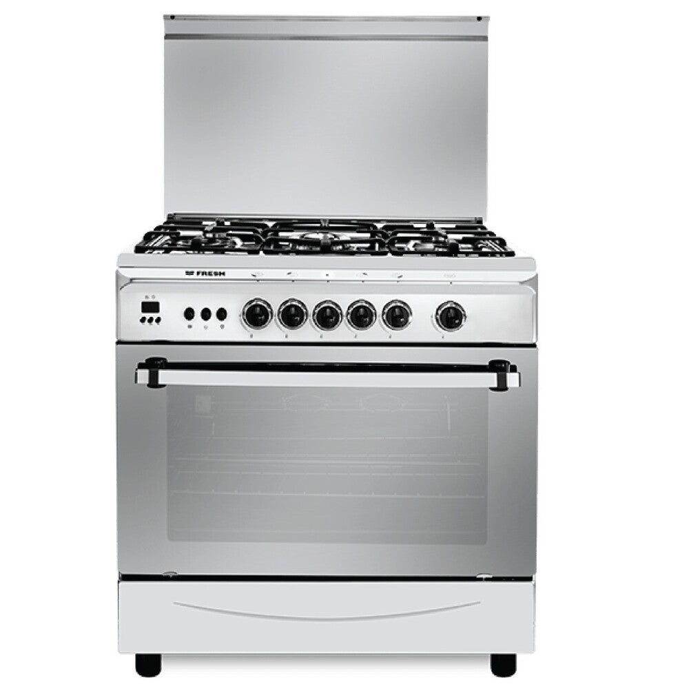 Fresh, Italiano, Cooker, 5 Burners, 80 cm, Stainless Steel.