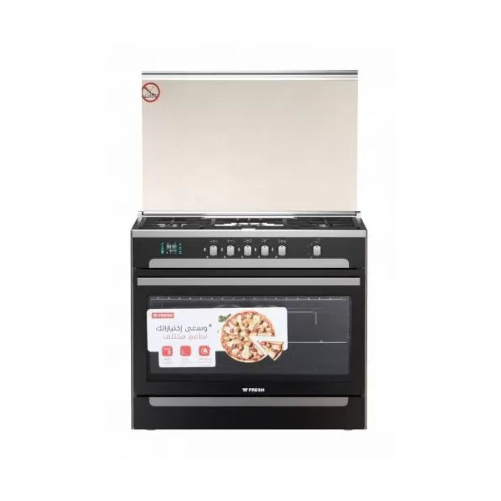 Fresh, MATRIX90-17058, Cooker, 5 Burners, Black * Silver.