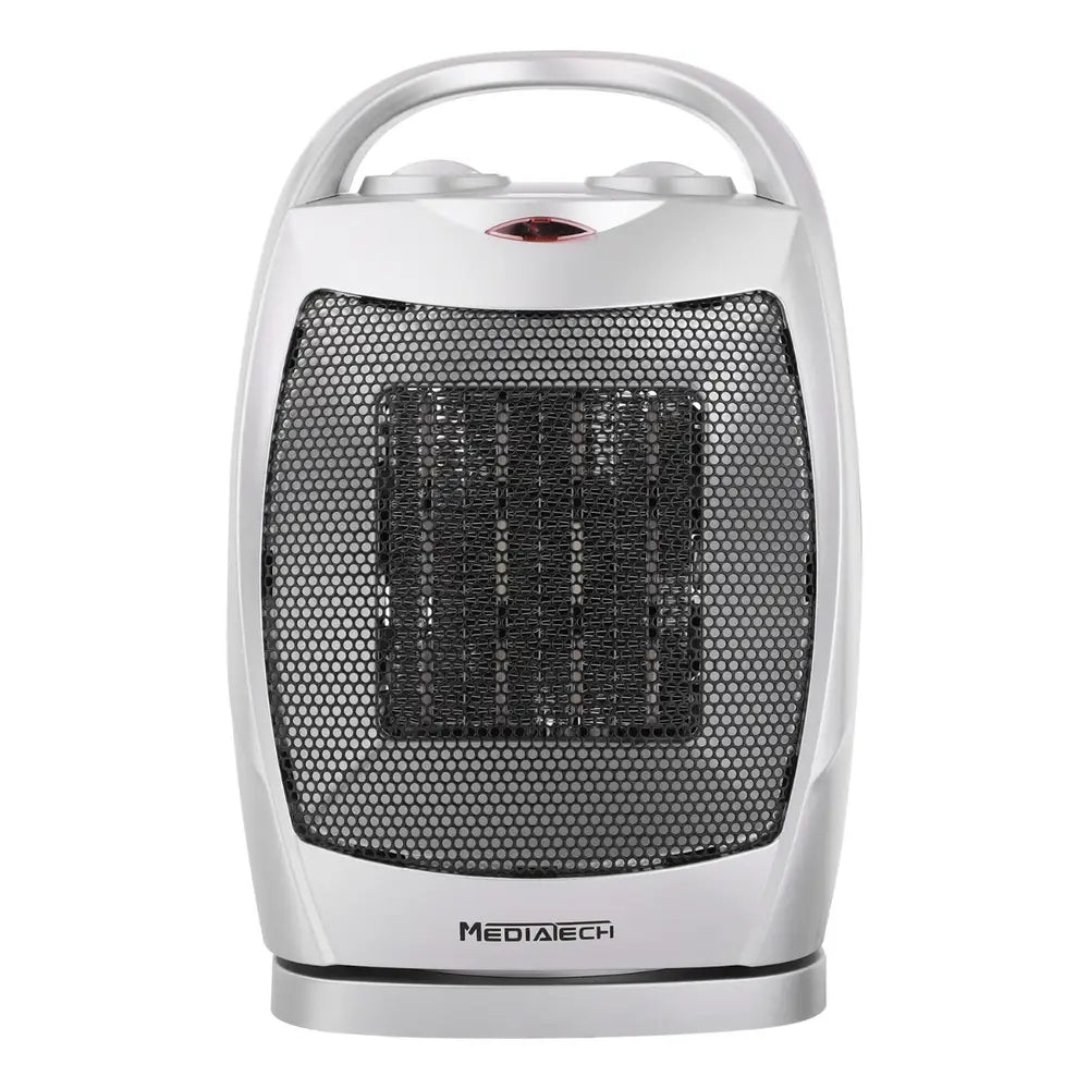 Media Tech, MT-CH003, Ceramic Heater, 1500 Watt, Black / Silver.