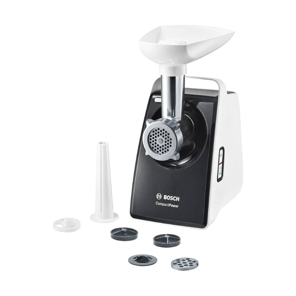 Bosch, MFW3612A, Meat mincer, 1600 Watt, Black * White.