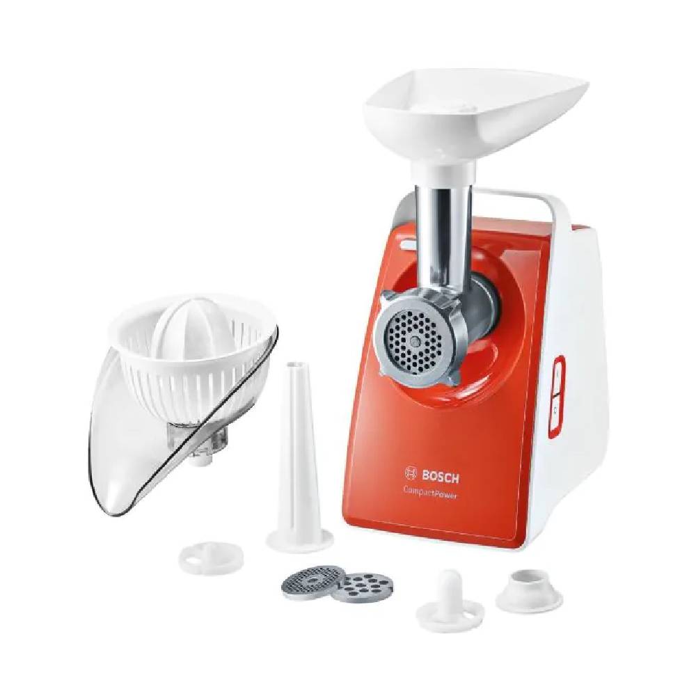 Bosch, MFW3630I, Meat mincer, 1600 Watt, White * Red.