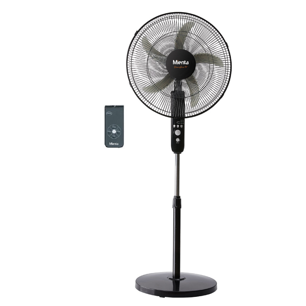 Mienta, SF35730A, Stand Fan, 18 Inches, Black.