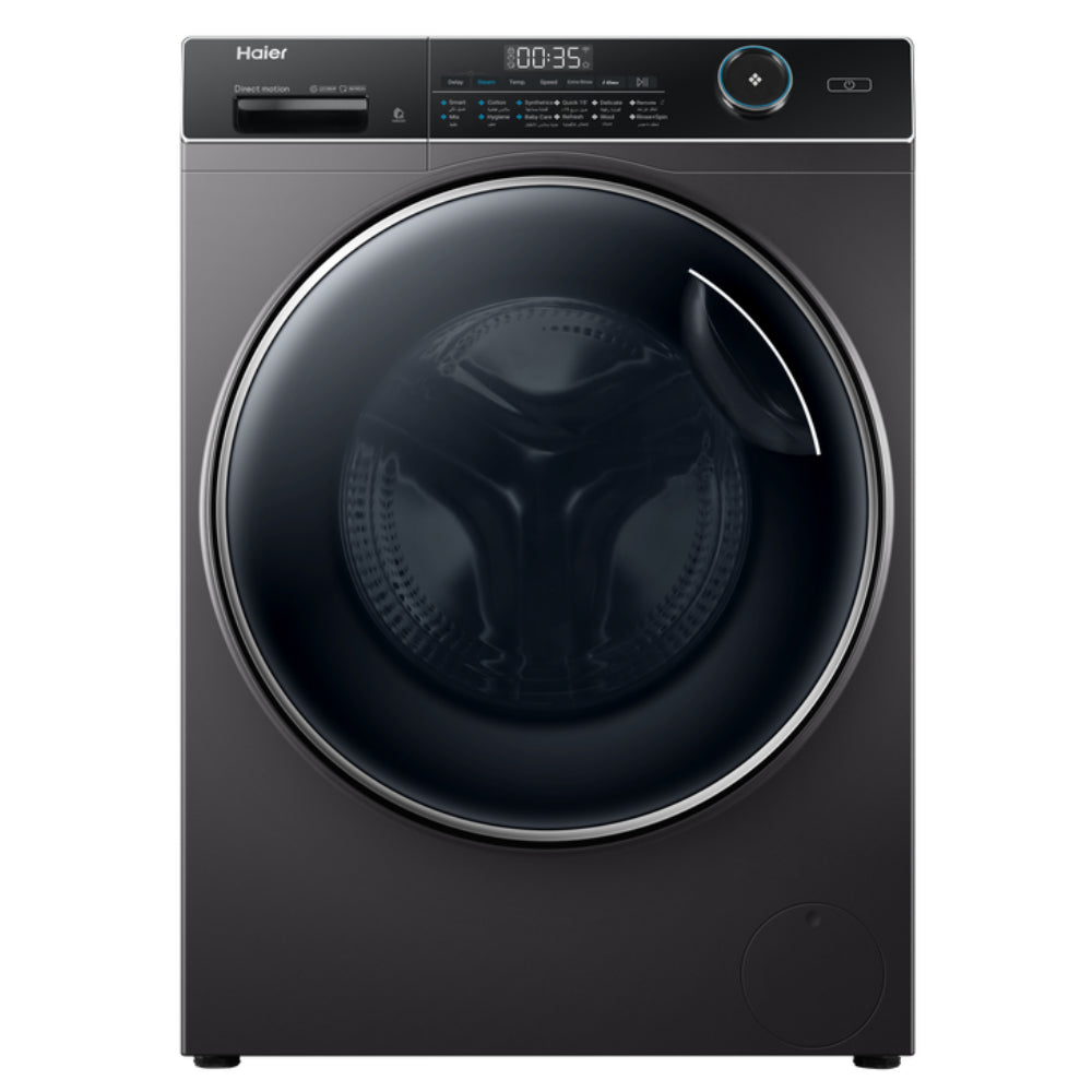 Haier, HW90-B14959S8TU1, Washing Machine, 9 KG, Dark Silver.