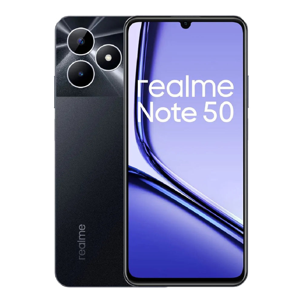 Realme, Note 50, Mobile, 128 GB, 4 GB, Black.