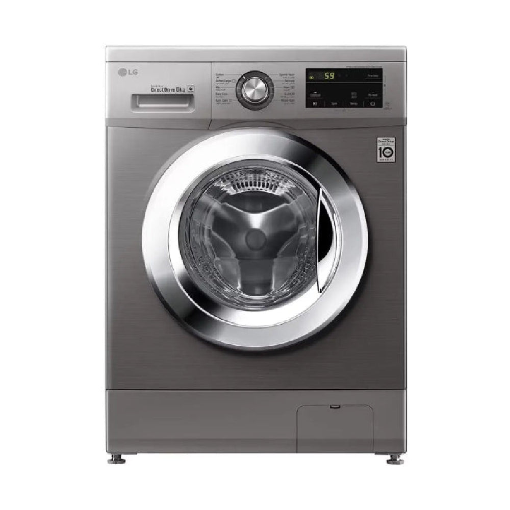 LG, FH2J3TNG5, Washing Machine, 8 KG, Silver.