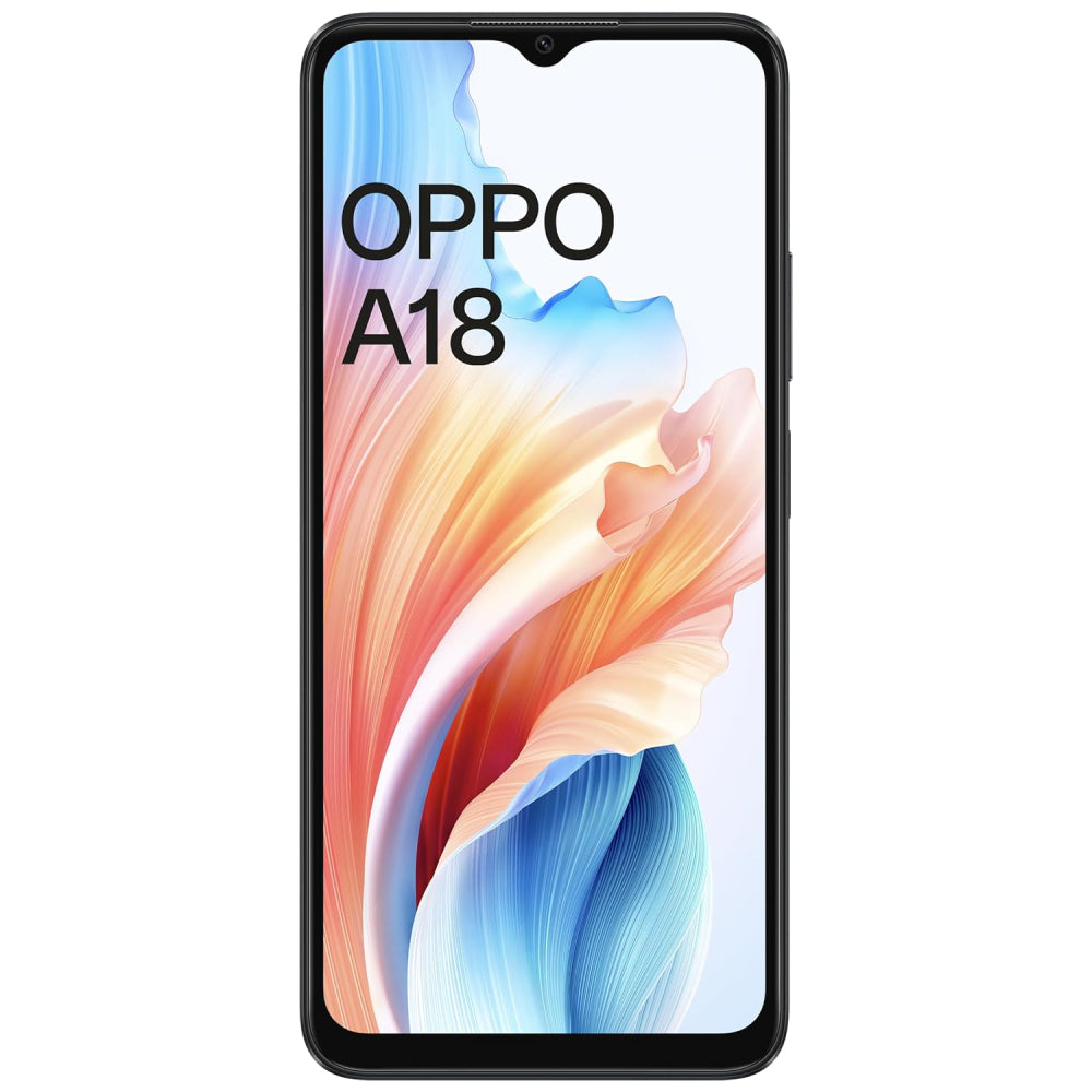 Oppo, A18, Mobile, 64 GB, 4 GB, Black.