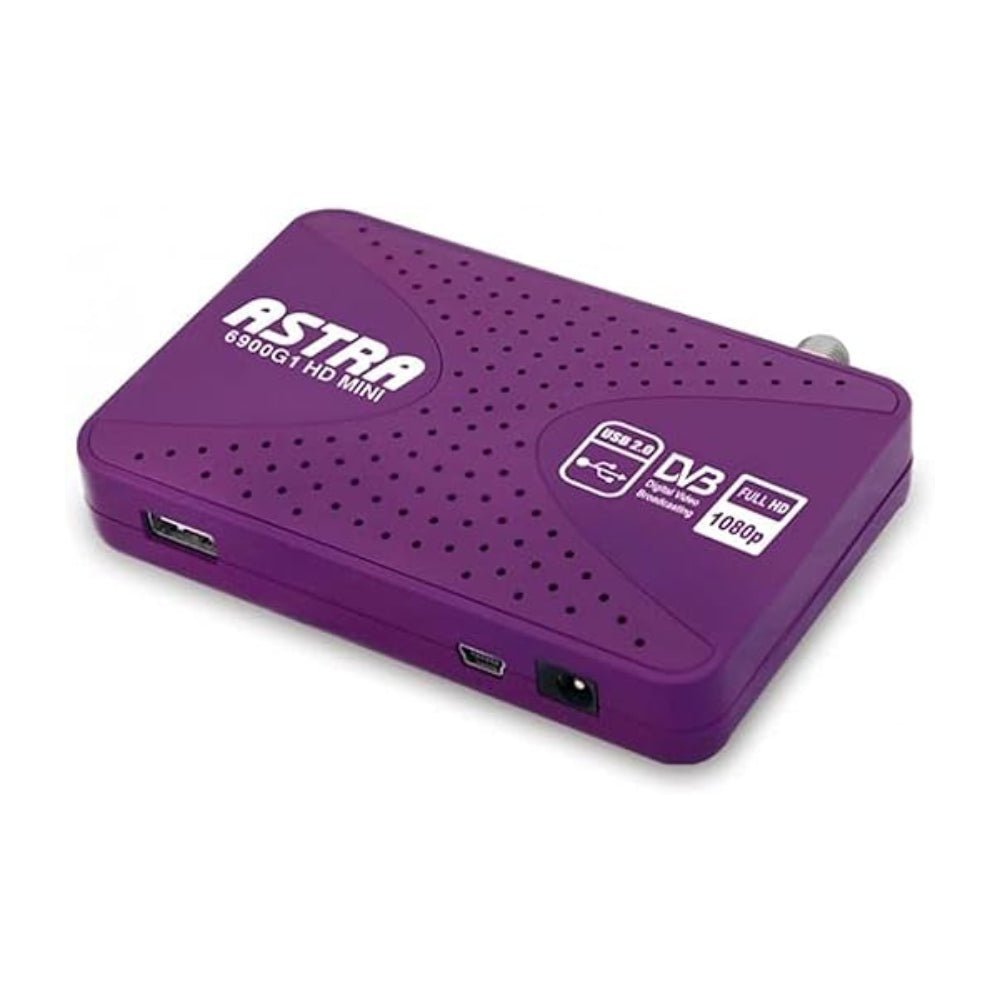 Astra, 6900, Mini Receiver, HD, Purple.