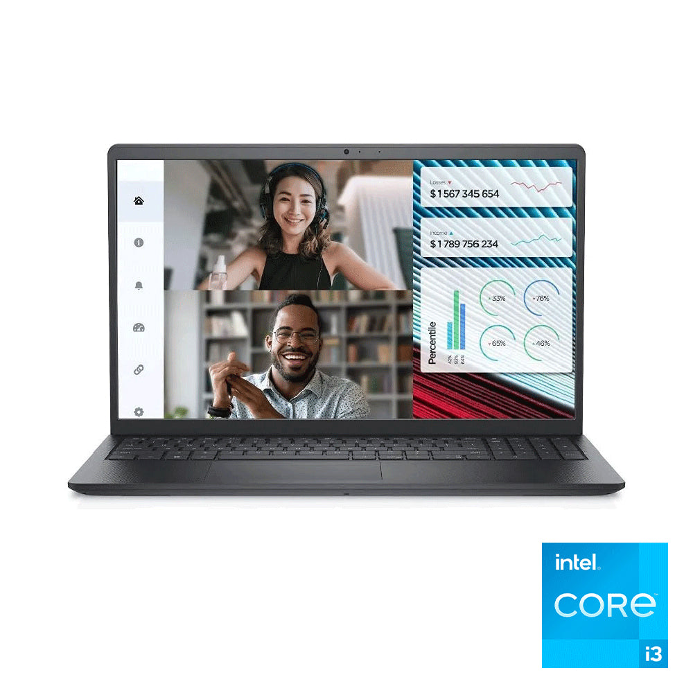 Dell, Vostro 3520, Laptop, Intel® Core™ i3-1215U, 4 GB, 256 GB SSD, Black.