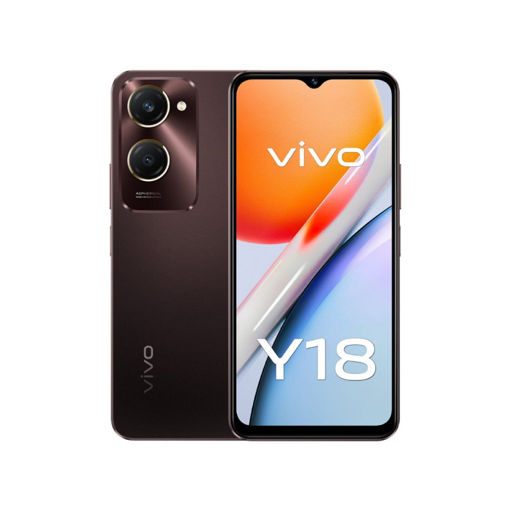 Vivo, Y18, Mobile, 128 GB, 6 GB, Brown.