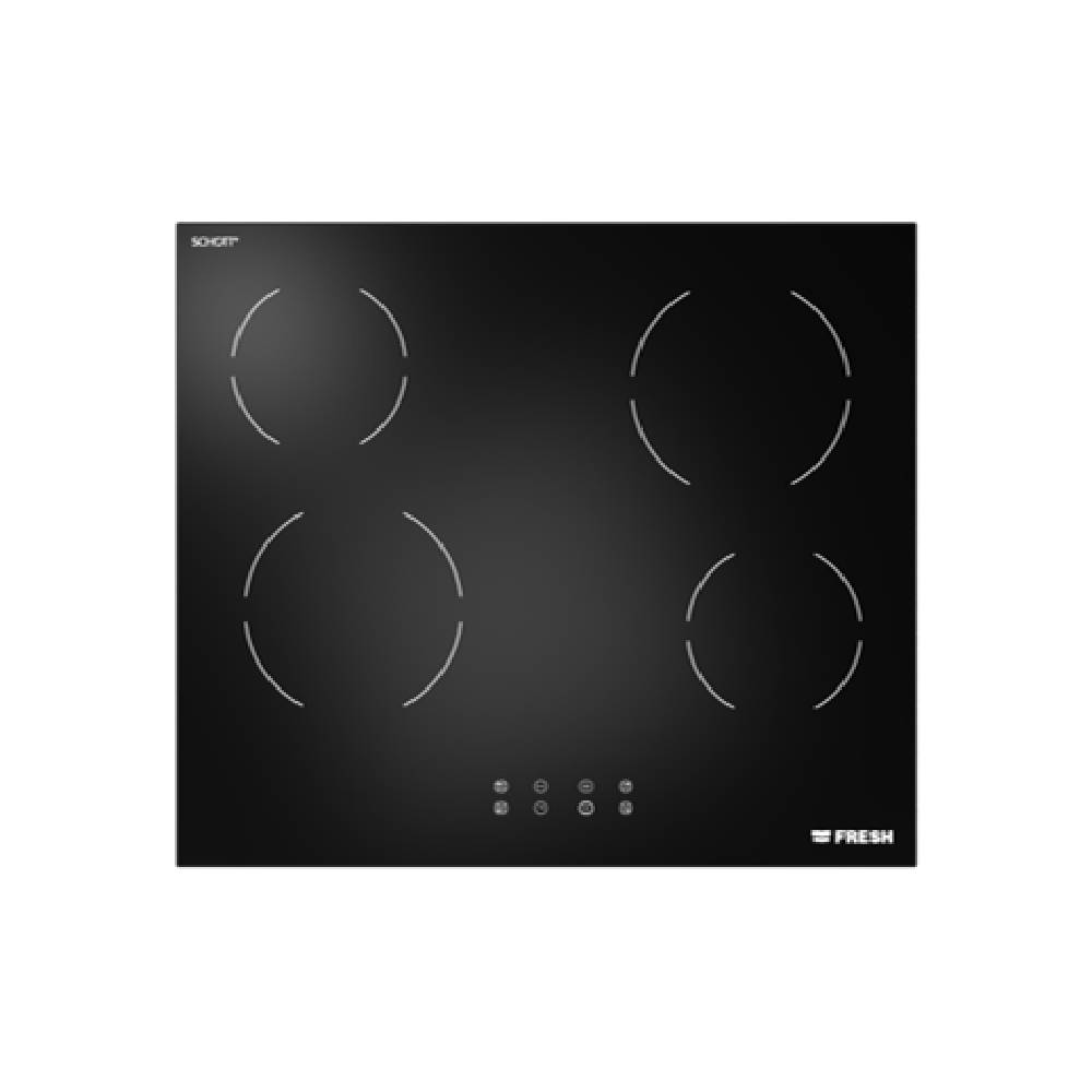 Fresh, 9861, Built In Hob, Electric, 60 Cm, 4 Burners, Black.