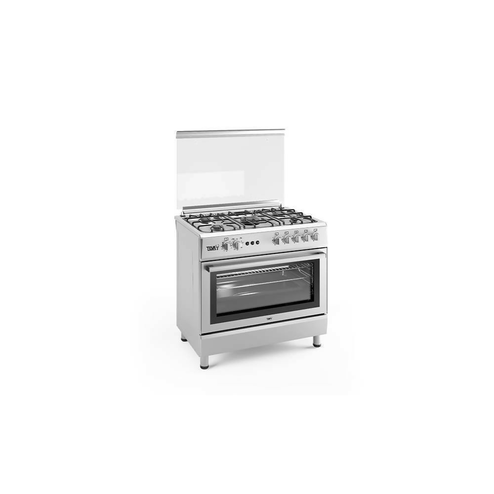 Teva Gas Cooker 5 Burners 90 Cm Stainless F9L50GF ST.