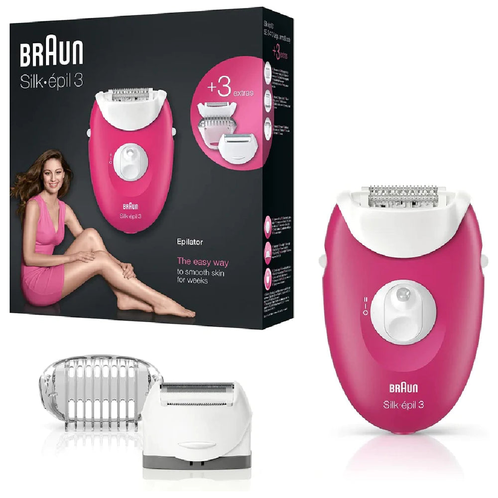 Braun, SE3410, Epilator, Pink.