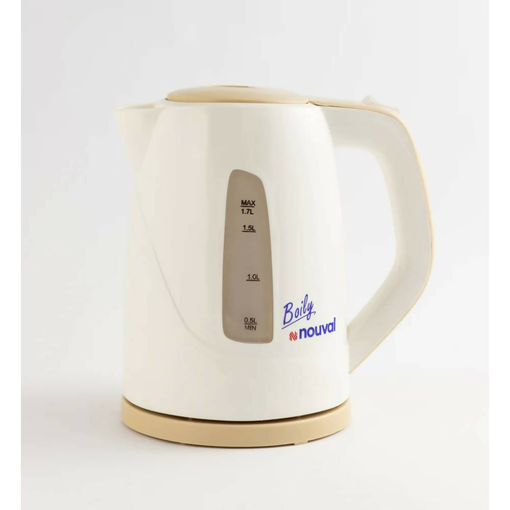 Noval Boily Plastic Kettle 1.7 Liter 2000 Watt White.