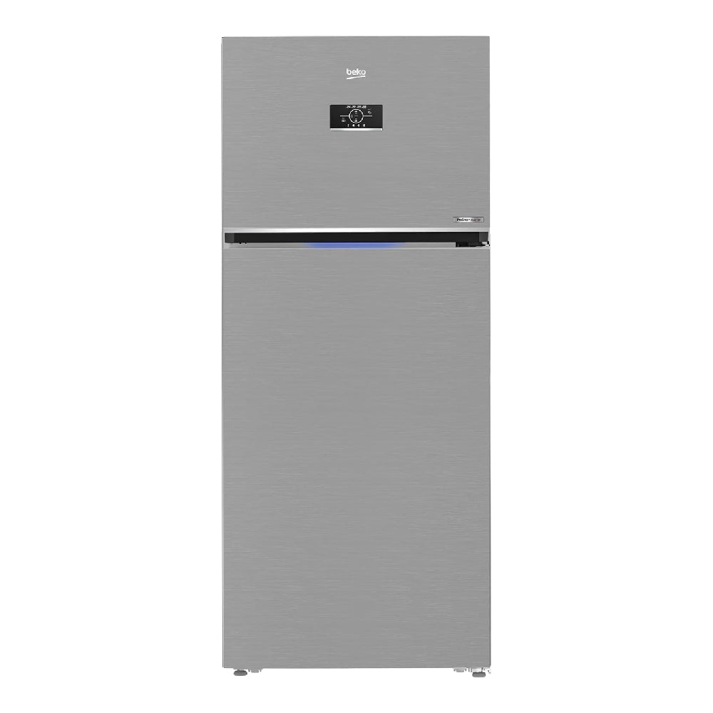 Beko, RDNE455M20XBIDS, Refrigerator, NeoFrost Top Freezer, 406 Liters, ProSmart Inverter Motor, Silver.