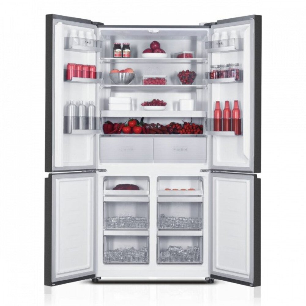 White Whale, WR-G8399AB INV, Freestanding Digital Refrigerator, No Frost,4 Doors, 450 Liter, Black.