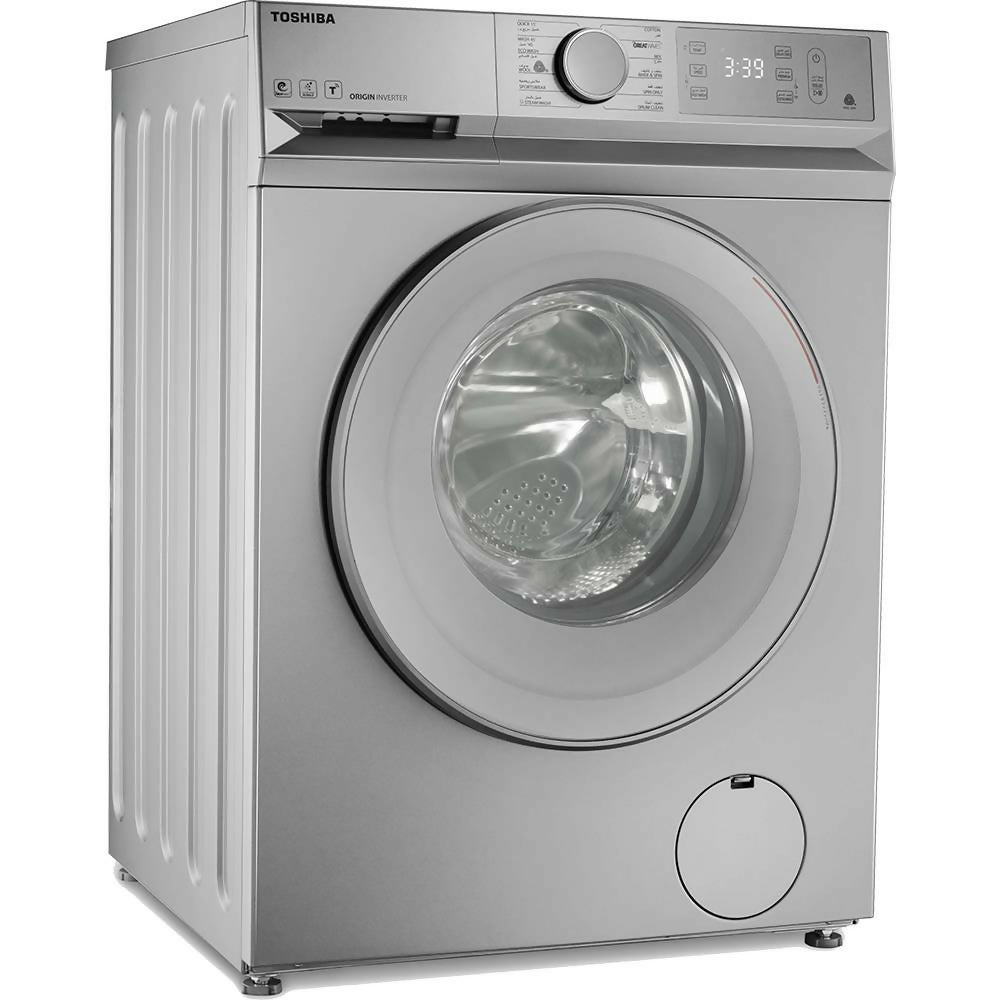 غسالة توشيبا فول أوتوماتيكي سعة 8 كجم انفرتر لون فضي TW-BL90A4EG (SS)