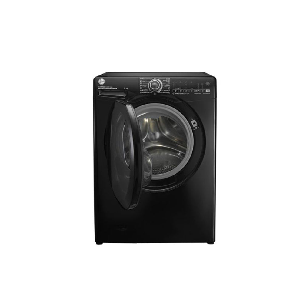 Hoover, H3WS38TAMF7B-ELA, Washing Machine, 8 Kg, Black.