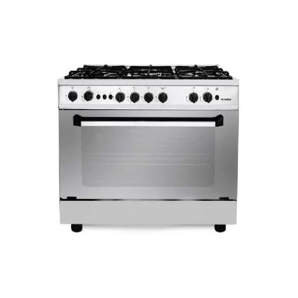 Fresh, Plaza, Gas Cooker, 5 Burners, 90 cm, Stainless Steel.