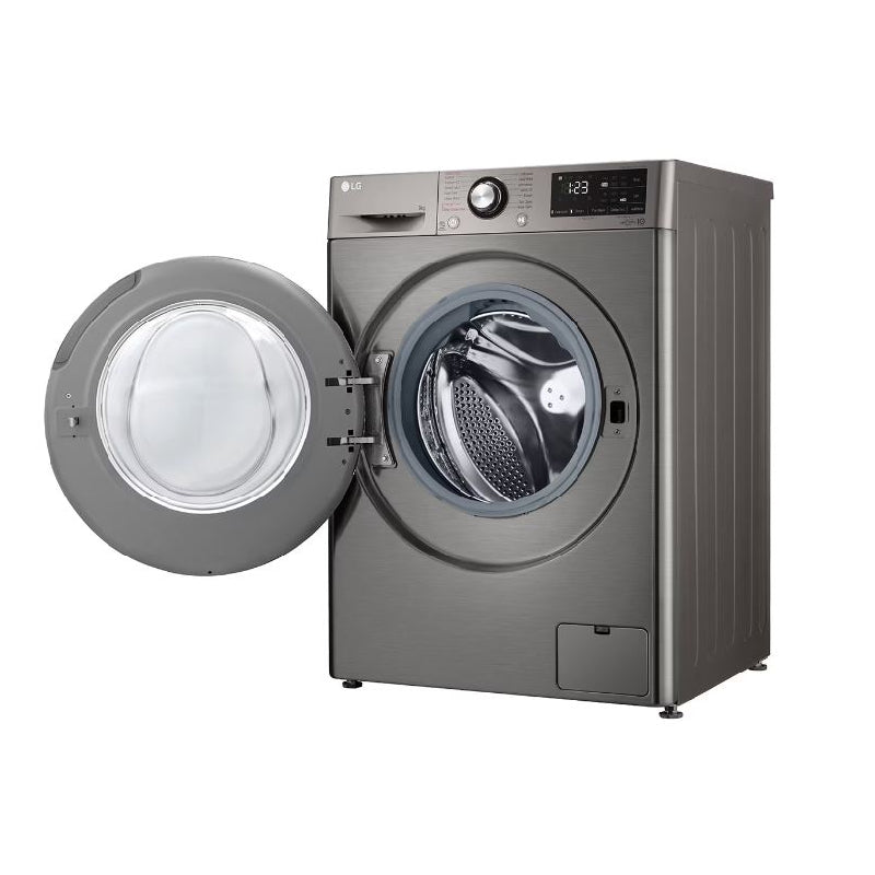 LG, F4R3TYG6P, Washing Machine, 8 kg, Silver.