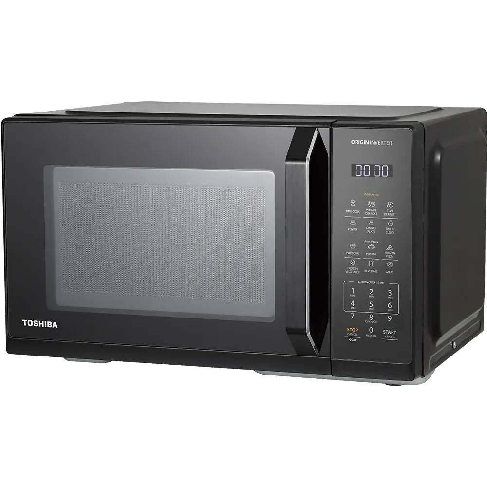 Toshiba Solo Microwave 900 Watt 25 Liter Inverter Digital Black MW3-EM25PEI (BK)