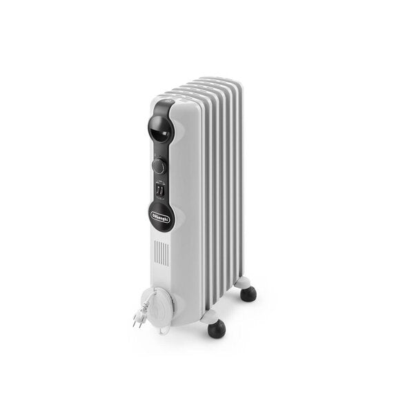 Delonghi, TRRS0715, Oil Heater, 7 Fins, 1500 Watt, White.