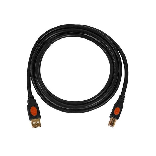2B, DC017, Printer Cable USB, Black.