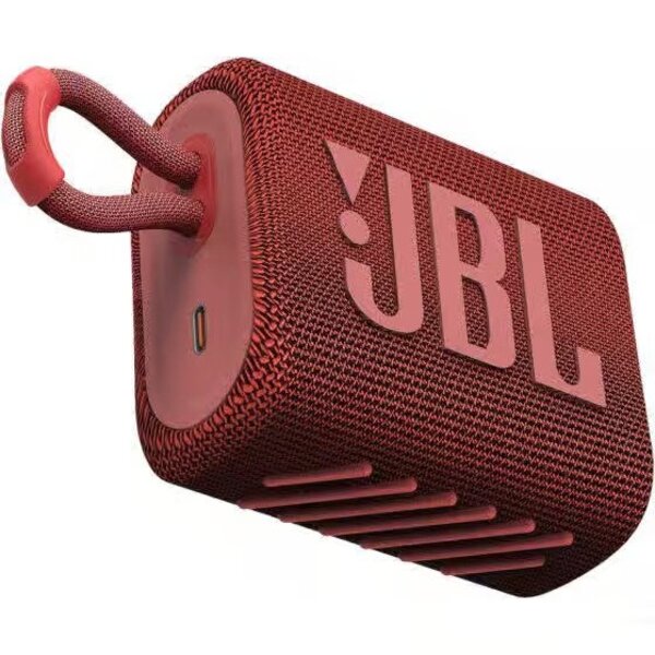JBL GO 3 Portable Bluetooth Speaker, Red - JBLGO3RED