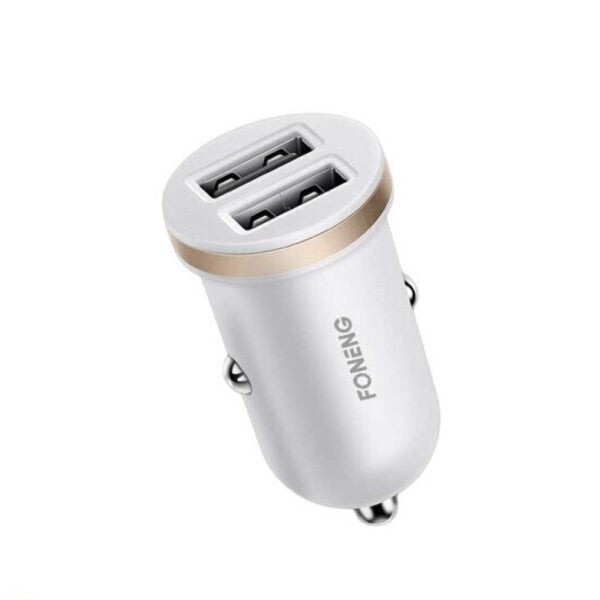 Foneng, C10, Car Charger, Black and White.