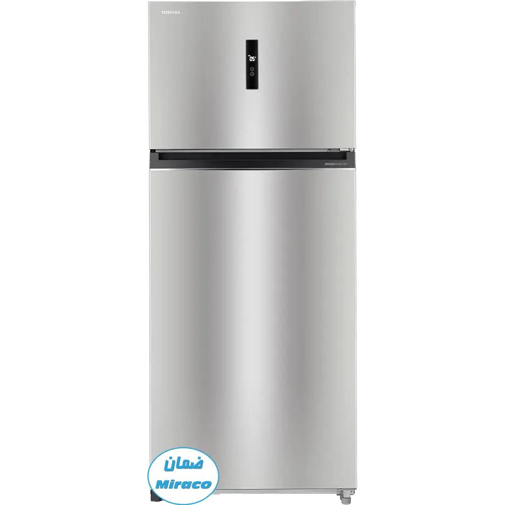 ثلاجة توشيبا نوفروست 535 لتر انفرتر ديجيتال لون فضي GR-RT702WE-PMN(02)