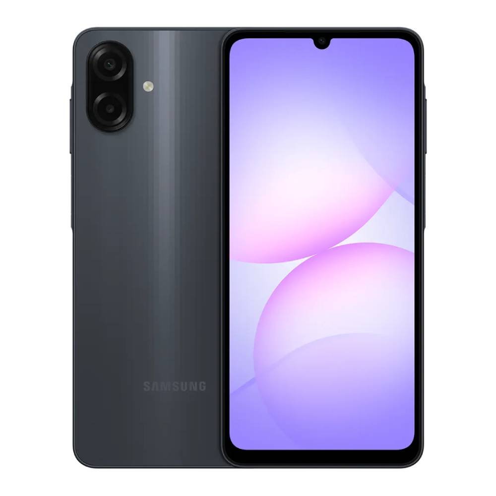 موبايل سامسونج جالاكسي A07 ثنائي الشريحة 128 جيجابايت 4 جيجابايت رام 4G LTE أسود.