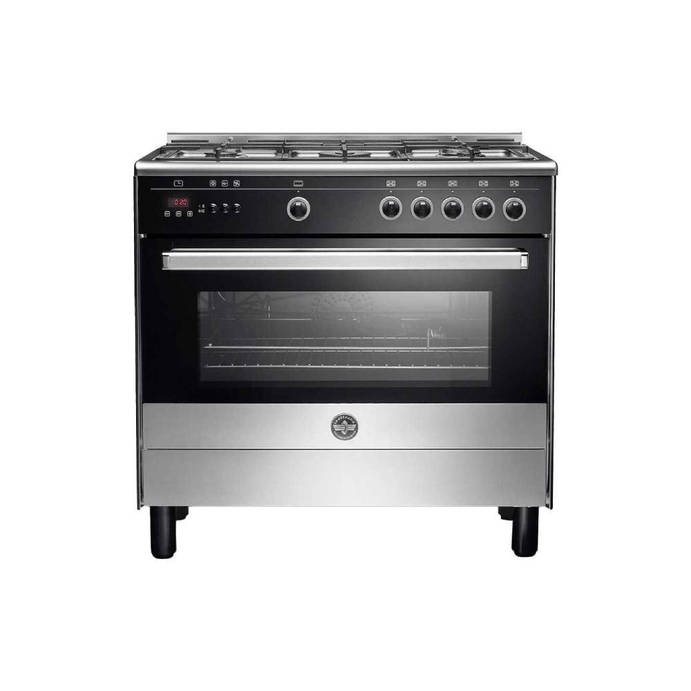 بوتاجاز لاجيرمانيا 90 سم 5 شعلة غاز أسود * ستانلس ستيل 9L10G4A1X4AWW.