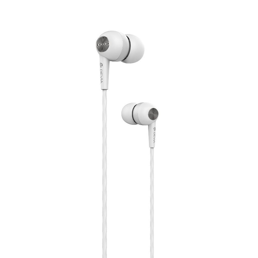 Devia, HP58W, Wired Earphone, White.