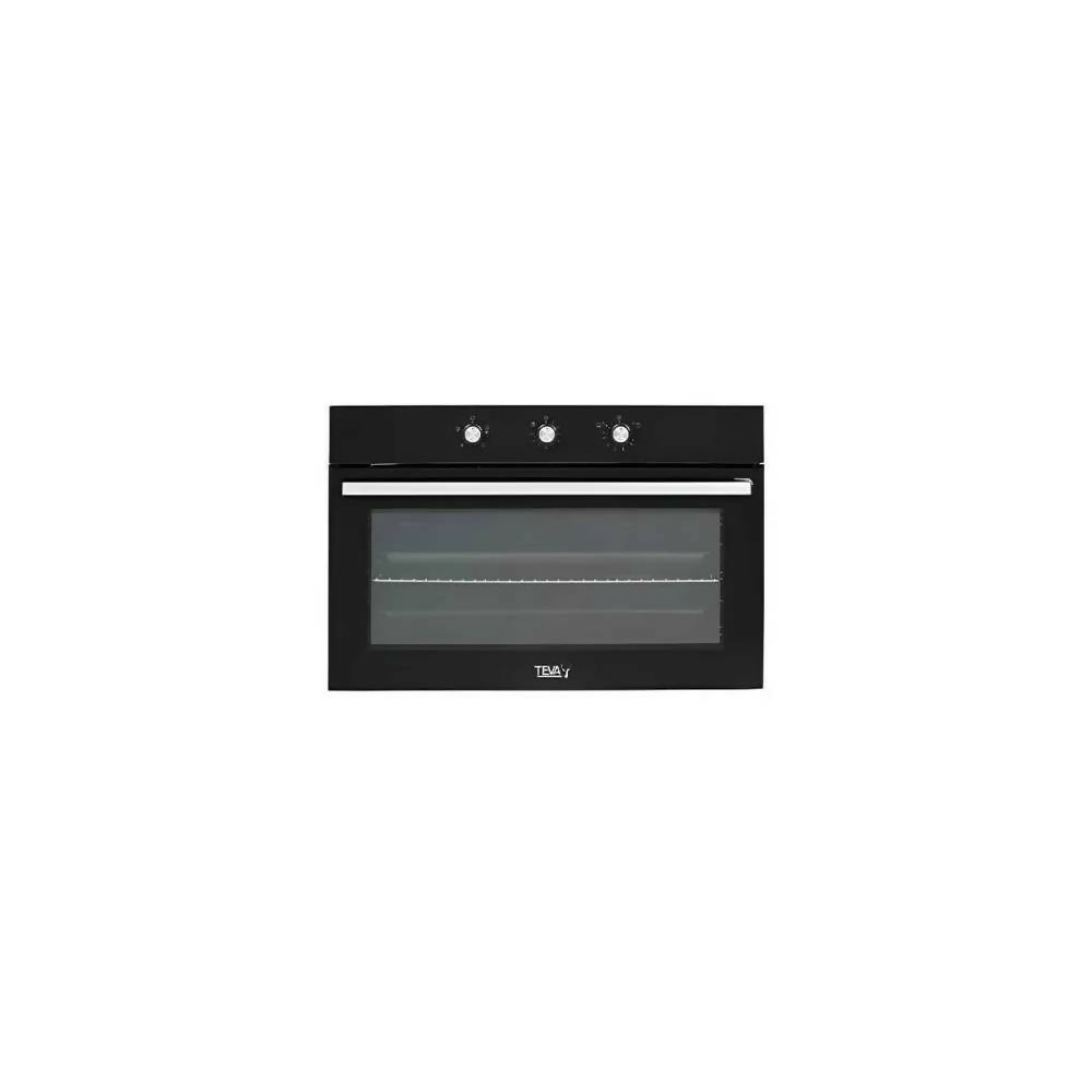 Teva Built In Gas Oven 90 Cm 97 Liter Black QGSTYL 125 BLACK.