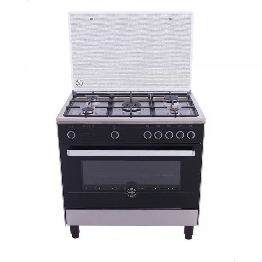 La Germania, 9N10GUB1X4AWW, Cooker 60*90 cm, 5 Burners, Stainless x Black.