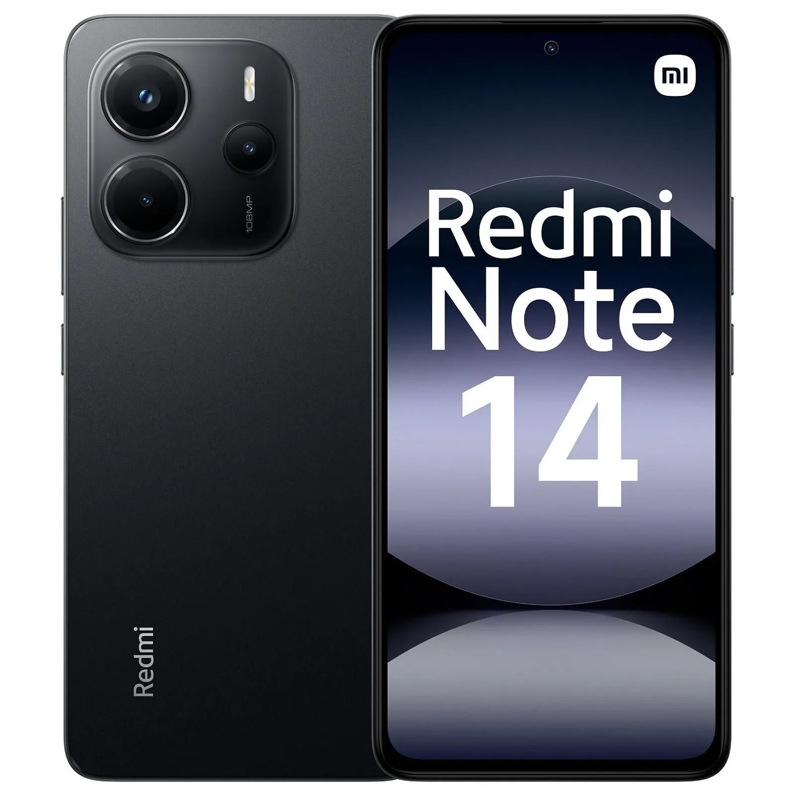 Xiaomi Redmi Note 14 Dual SIM, 128GB, 8GB RAM, 4G LTE - Midnight Black