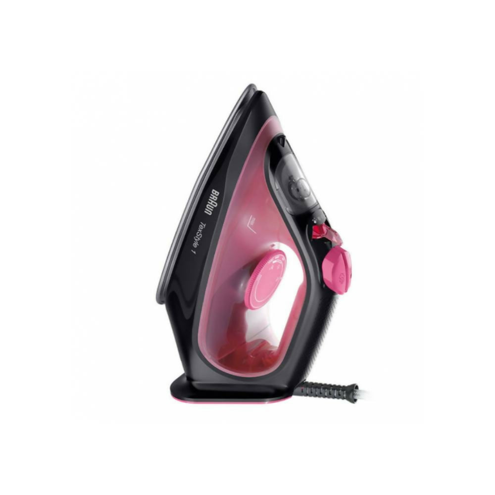 Braun Steam Iron 2000 Watt Black * Pink SI1070. (International Warranty)