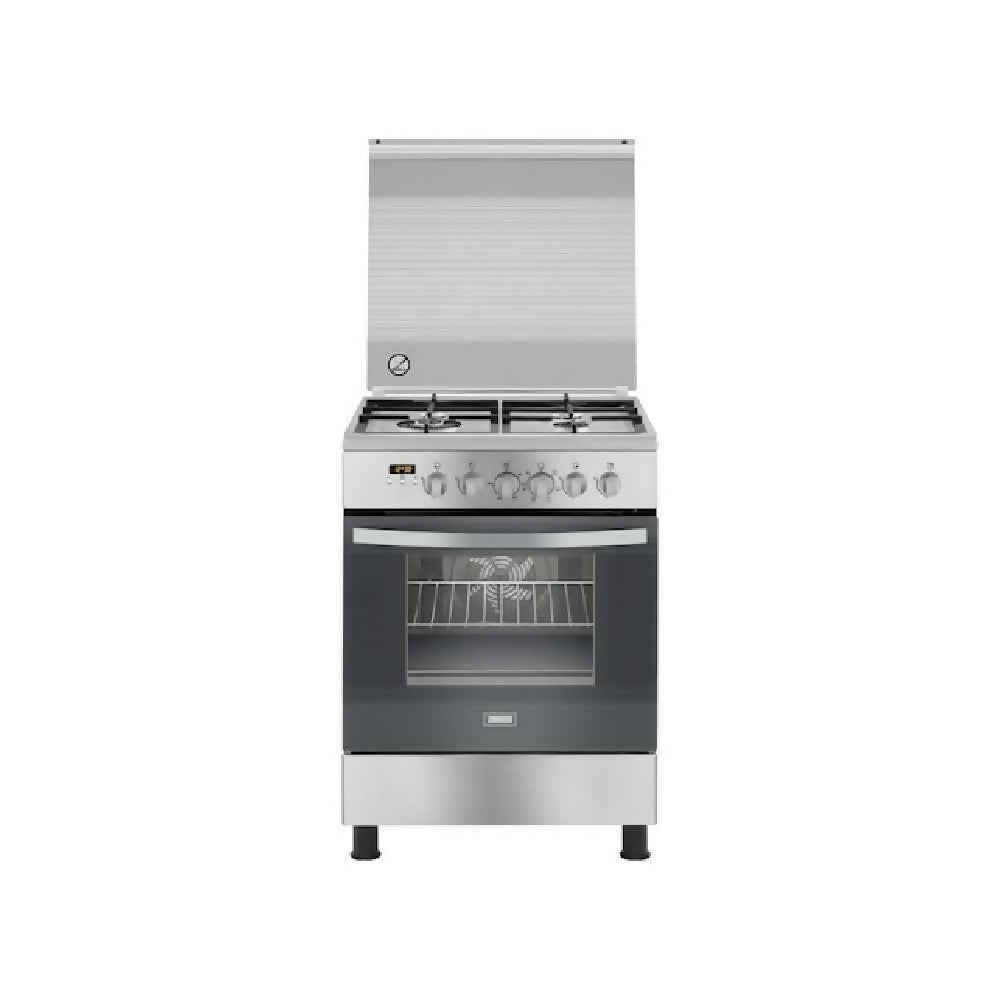Zanussi Digital Gas Cooker 4 Burners 60 Cm Stainless ZCG64396XA.