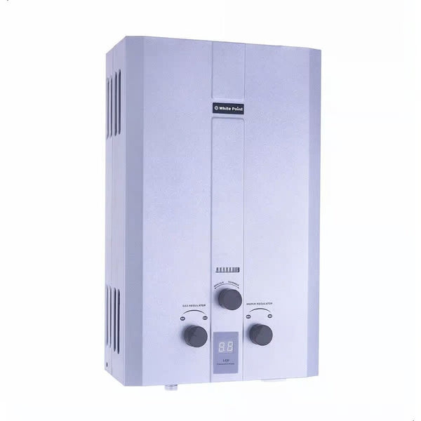 White Point, WPGWH10LSA, Water Heater, Gas, 10 Liter, Silver.
